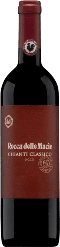 12,95 € Envío gratis | Vino tinto Rocca delle Macìe Famiglia Zingarelli D.O.C.G. Chianti Classico Toscana Italia Merlot, Sangiovese Botella 75 cl