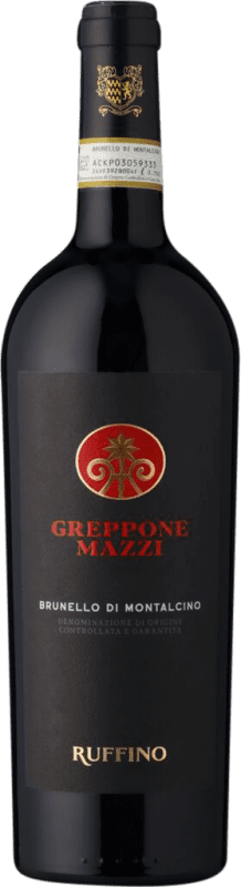 68,95 € 免费送货 | 红葡萄酒 Ruffino Greppone Mazzi 干 D.O.C.G. Brunello di Montalcino 托斯卡纳 意大利 Sangiovese 瓶子 75 cl