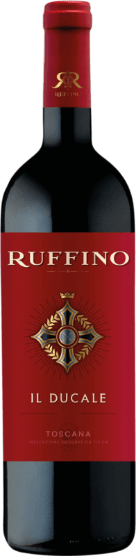 19,95 € 免费送货 | 红葡萄酒 Ruffino Il Ducale I.G.T. Toscana 托斯卡纳 意大利 Merlot, Syrah, Sangiovese, Petit Verdot, Alicante Bouschet 瓶子 75 cl