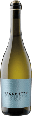 13,95 € Envío gratis | Espumoso blanco Sacchetto Colli Frizzante D.O.C. Prosecco Friuli-Venezia Giulia Italia Glera Botella 75 cl