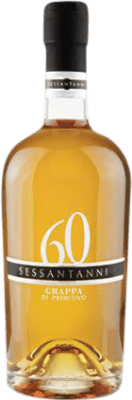 27,95 € Envio grátis | Aguardente Grappa San Marzano 60 Sessantanni Affinata I.G.T. Puglia Puglia Itália Primitivo Garrafa Medium 50 cl