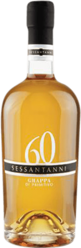 42,95 € 免费送货 | 格拉巴酒 San Marzano 60 Sessantanni Affinata I.G.T. Puglia 普利亚大区 意大利 Primitivo 瓶子 Medium 50 cl