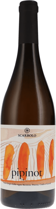 19,95 € Kostenloser Versand | Weißwein Scarbolo Pipinot Trocken D.O.C. Friuli Friaul-Julisch Venetien Italien Grauburgunder Flasche 75 cl