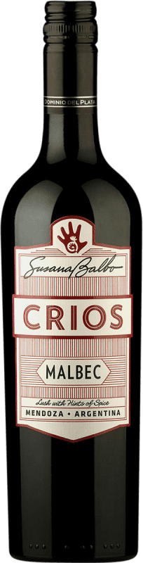 18,95 € Spedizione Gratuita | Vino Rosso Susana Balbo Crios Seco — Secco I.G. Mendoza Mendoza Argentina Malbec 75 cl