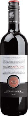 9,95 € Envío gratis | Vino tinto Campo di Sasso D.O.C. Sicilia Sicilia Italia Nero d'Avola Botella 75 cl