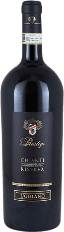 54,95 € 送料無料 | 赤ワイン Uggiano Seco — 辛口 Prestige — プレステージ レセルバ D.O.C.G. Chianti トスカーナ イタリア Sangiovese — サンジョヴェーゼ, Canaiolo — カナイオーロ マグナムボトル 1,5 L