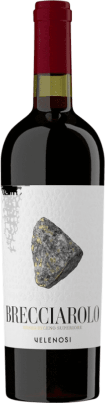 13,95 € Envío gratis | Vino tinto Velenosi Brecciarolo Superiore Seco D.O.C. Rosso Piceno Marcas Italia Sangiovese, Montepulciano Botella 75 cl