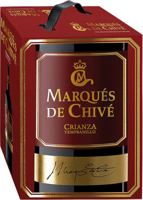 22,95 € Kostenloser Versand | Rotwein Vicente Gandía Marqués de Chivé Crianza — Kurze Fassreifung D.O. Utiel-Requena Spanien Tempranillo Bag in Box 3 L