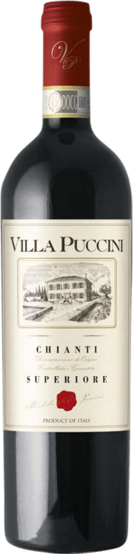 9,95 € Free Shipping | Red Wine Villa Puccini Superior D.O.C.G. Chianti Tuscany Italy Sangiovese, Canaiolo, Ciliegiolo Bottle 75 cl
