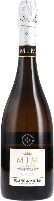 33,95 € Envío gratis | Espumoso blanco El Cep MIM Natura Blanc de Noirs Brut Nature Gran Reserva D.O. Penedès Cataluña España Pinot Negro Botella 75 cl