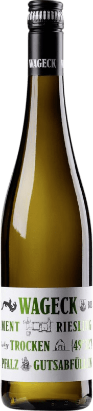 10,95 € Spedizione Gratuita | Vino bianco Wageck Cuvée Fundament Secco Q.b.A. Pfälz PFALZ Germania Riesling Bottiglia 75 cl