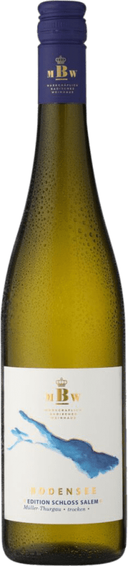 8,95 € Free Shipping | White wine Markgräflich Badisches MBW Bodensee Edition Schloss Salem Dry I.G. Baden Baden Germany Müller-Thurgau Bottle 75 cl