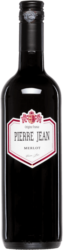 8,95 € Envio grátis | Vinho tinto Yvon Mau Pierre Jean Seco A.O.C. Languedoc Languedoque-Rossilhão França Merlot Garrafa 75 cl