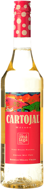 5,95 € Бесплатная доставка | Сладкое вино Málaga Virgen Cartojal D.O. Sierras de Málaga Испания Moscatel — Мускат Полубутылка 37 cl