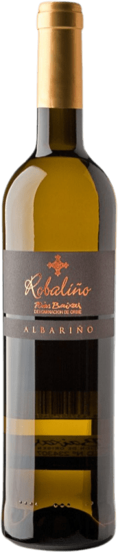 12,95 € Envío gratis | Vino blanco Señorío de Rubiós Robaliño D.O. Rías Baixas España Albariño Botella 75 cl
