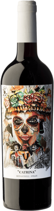 12,95 € Spedizione Gratuita | Vino rosso Solmar Catrina Monastrell Syrah Spagna Syrah, Monastrell Bottiglia 75 cl
