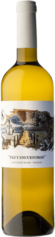 12,95 € Spedizione Gratuita | Vino bianco Solmar Paz y Encuentros Sauvignon Blanc Verdejo Spagna Verdejo, Sauvignon Bianca Bottiglia 75 cl