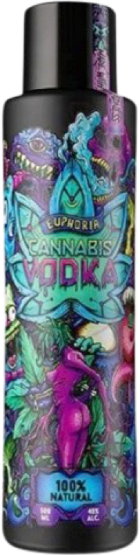 29,95 € Envio grátis | Vodka Hill's Euphoria República Checa Garrafa Medium 50 cl Cannabis