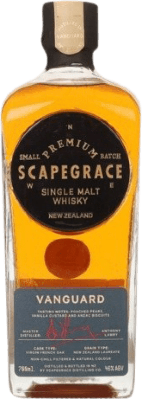 68,95 € Spedizione Gratuita | Whisky Single Malt Scapegrace Gin Vanguard Nuova Zelanda Bottiglia 70 cl