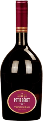 13,95 € Envio grátis | Vinho Tinto Le Petit Béret Virgin França Syrah 75 cl Sem Álcool
