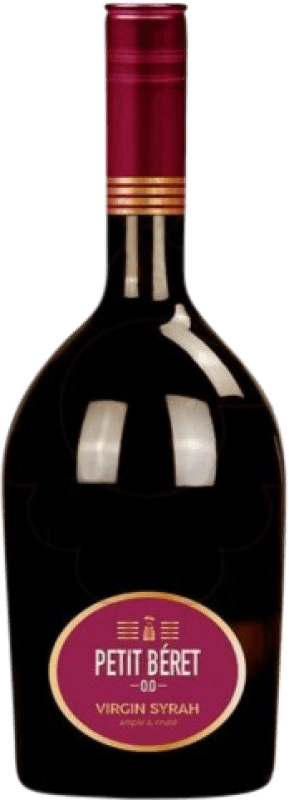 13,95 € Envío gratis | Vino tinto Le Petit Béret Virgin Francia Syrah Botella 75 cl Sin Alcohol