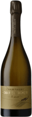 58,95 € Free Shipping | White Sparkling Wine Domaine de Bichery. La Source Brut Nature Grand Reserve A.O.C. Champagne Champagne France Pinot Black, Chardonnay Bottle 75 cl