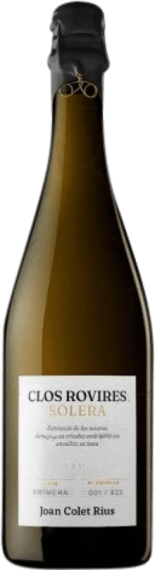 39,95 € Envio grátis | Espumante branco Joan Colet Rius Clos Rovires Brut Nature Grande Reserva D.O. Cava Catalunha Espanha Garrafa 75 cl