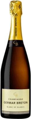 49,95 € 免费送货 | 白起泡酒 Germar Breton Brut — 起泡酒 干型 Blanc de Blancs 特级珍藏 A.O.C. Champagne 香槟酒 法国 75 cl