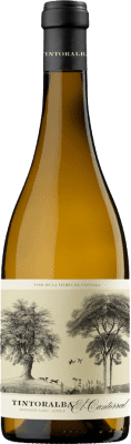 12,95 € Free Shipping | White Wine Tintoralba El Cantorral Blanc de Noirs Young D.O. Almansa Castilla la Mancha Spain 75 cl