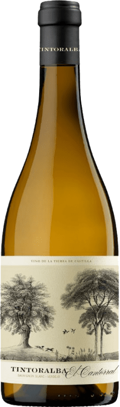 12,95 € 免费送货 | 白酒 Tintoralba El Cantorral Blanc de Noir 年轻的 D.O. Almansa 卡斯蒂利亚 - 拉曼恰 西班牙 瓶子 75 cl