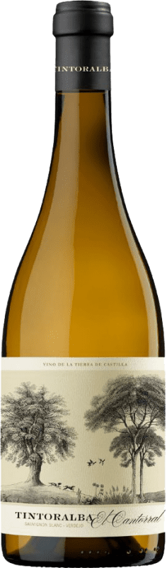 12,95 € Kostenloser Versand | Weißwein Tintoralba El Cantorral Blanc de Noir Jung D.O. Almansa Kastilien-La Mancha Spanien Flasche 75 cl