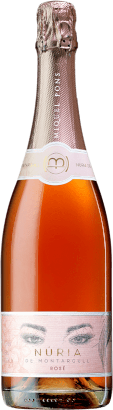 11,95 € Envío gratis | Espumoso blanco Miquel Pons Núria de Montargull Rosé D.O. Cava España Trepat Botella 75 cl