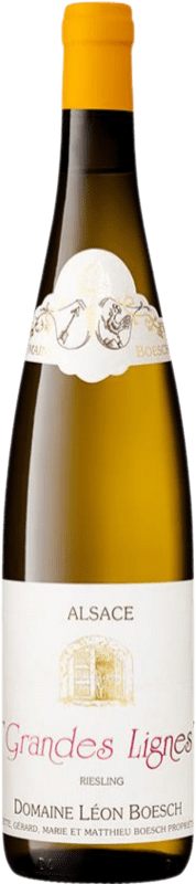 19,95 € Бесплатная доставка | Белое вино Domaine Léon Boesch Grandes Lignes A.O.C. Alsace Эльзас Франция Riesling бутылка 75 cl