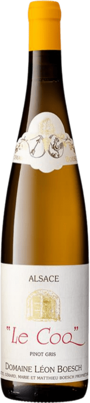 23,95 € Бесплатная доставка | Белое вино Domaine Léon Boesch Le Coq A.O.C. Alsace Эльзас Франция Pinot Grey бутылка 75 cl