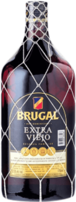 46,95 € Spedizione Gratuita | Rum Brugal Extra Viejo Repubblica Dominicana Bottiglia Speciale 1,75 L