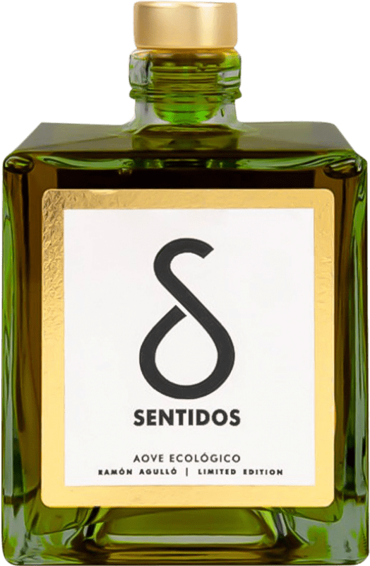 26,95 € Kostenloser Versand | Olivenöl Ramón Agulló. Sentidos Limitierte Edition Spanien Medium-Flasche 50 cl