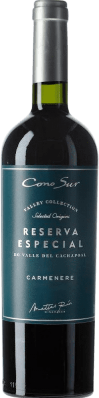 11,95 € Spedizione Gratuita | Vino rosso Cono Sur Especial Riserva Chile Carmenère Bottiglia 75 cl