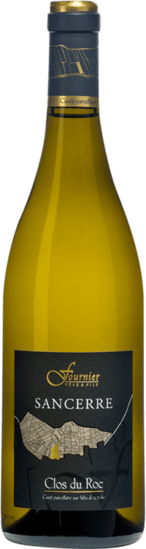 55,95 € Envio grátis | Vinho Branco Fournier Père Clos du Roc A.O.C. Sancerre França Sauvignon 75 cl