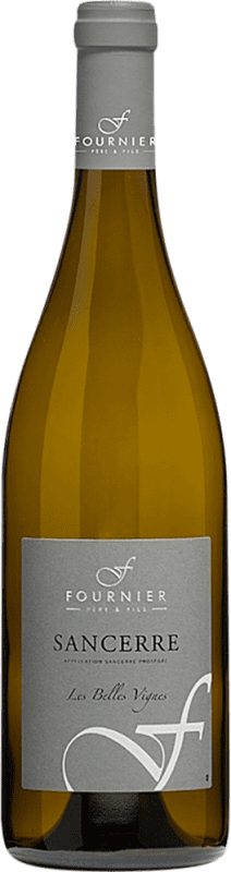 31,95 € Envío gratis | Vino blanco Fournier Père Les Belles Vignes A.O.C. Sancerre Francia Sauvignon Blanca Botella 75 cl