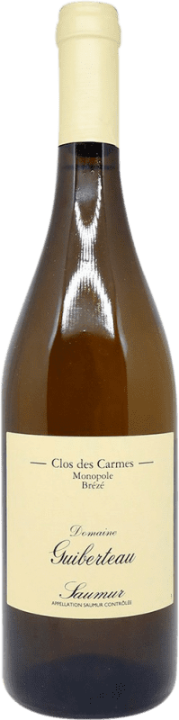 124,95 € Бесплатная доставка | Белое вино Domaine Guiberteau Clos des Carmes Blanc A.O.C. Saumur Франция Chenin White бутылка 75 cl