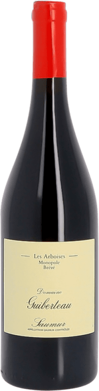 81,95 € Free Shipping | Red wine Domaine Guiberteau Les Arboises A.O.C. Saumur France Cabernet Franc Bottle 75 cl