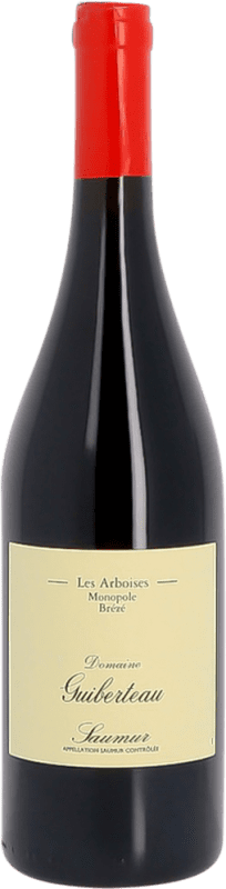 83,95 € Kostenloser Versand | Rotwein Domaine Guiberteau Les Arboises A.O.C. Saumur Frankreich Cabernet Franc Flasche 75 cl