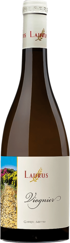 15,95 € Бесплатная доставка | Белое вино Gabriel Meffre Laurus A.O.C. Côtes du Rhône Франция Viognier — Вионье Бутылка 75 cl