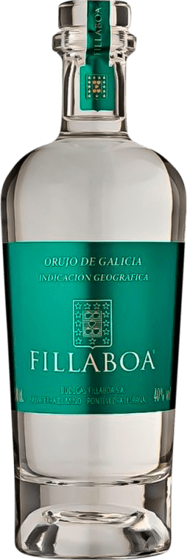 24,95 € Envio grátis | Aguardente Orujo Fillaboa Blanco Espanha Garrafa Medium 50 cl