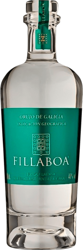24,95 € Kostenloser Versand | Tresterbrand Orujo Fillaboa Blanco — Weißer Spanien Medium-Flasche 50 cl