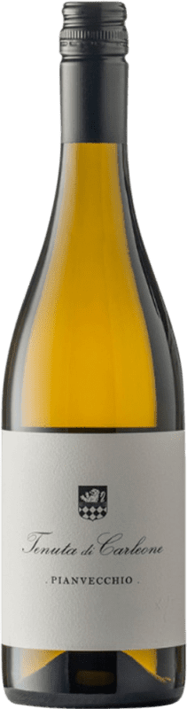 24,95 € Envio grátis | Vinho branco Tenuta di Carleone Pianvecchio I.G.T. Toscana Tuscany Itália Malvasía, Trebbiano, Vermentino Garrafa 75 cl
