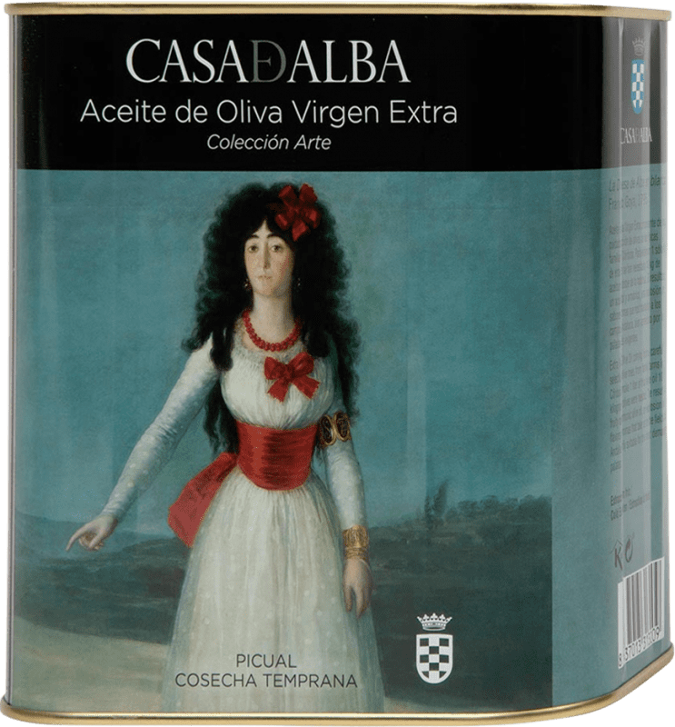 55,95 € Envío gratis | Aceite de Oliva Casa de Alba Duquesa Goya Andalucía España Picual Lata Especial 2,5 L