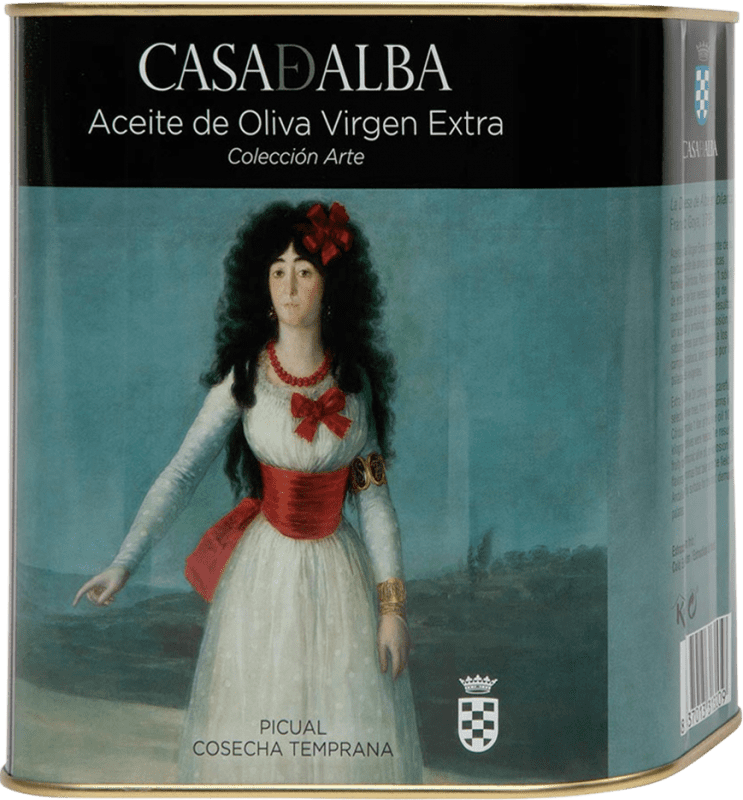 52,95 € Kostenloser Versand | Olivenöl Casa de Alba Duquesa Goya E-NOL Extra Nativ Andalusien Spanien Picual Spezialdose 2,5 L