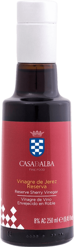 46,95 € Envoi gratuit | Boîte de 6 unités Vinaigre Casa de Alba Réserve D.O. Jerez-Xérès-Sherry Andalousie Espagne Petite Bouteille 25 cl Verre