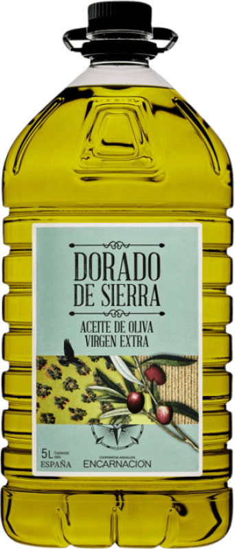 44,95 € 送料無料 | オリーブオイル Encarnación Dorado de Sierra EVOO エキストラバージン アンダルシア スペイン Picual — ピクアル ポリタンク 5 L PET — ペット